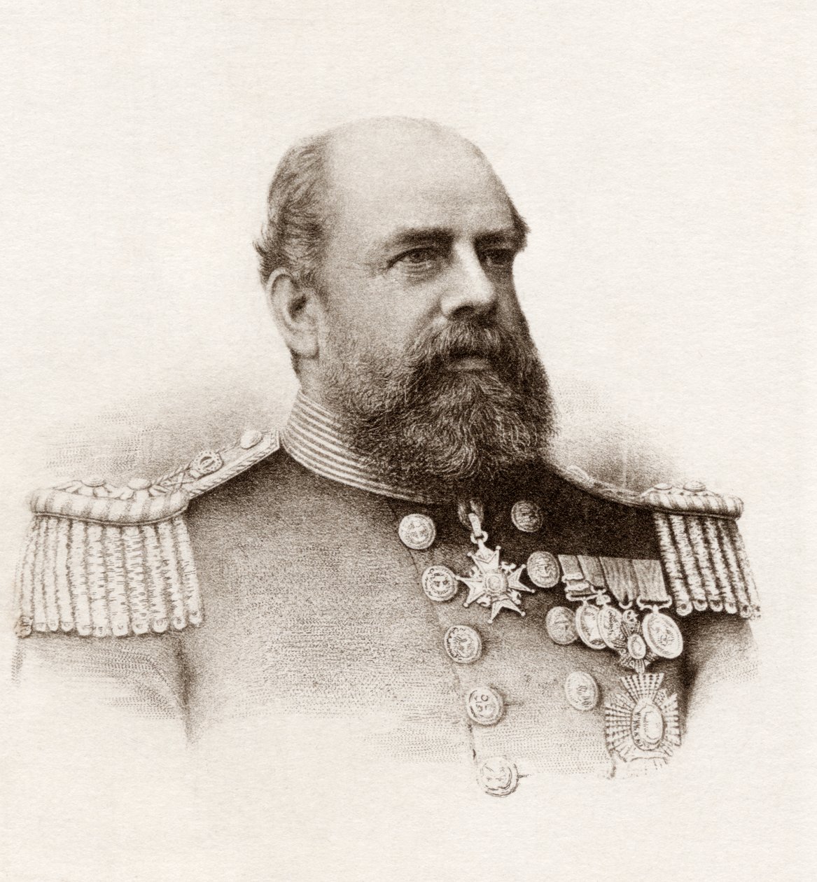 Koramiral Sir George Tryon (lito) by English School