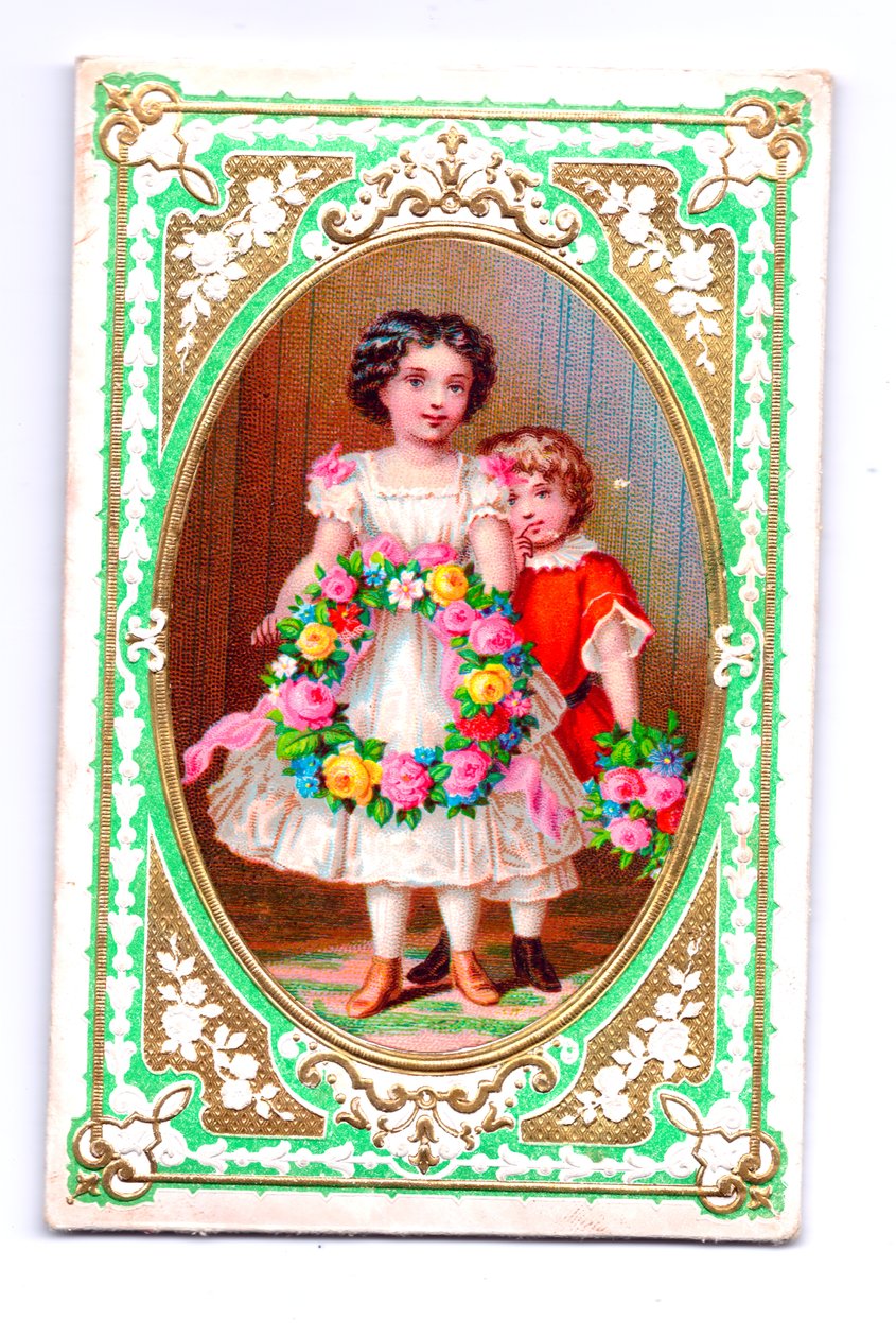 Viktorya Dönemi Noel Kartı, c.1880 by English School