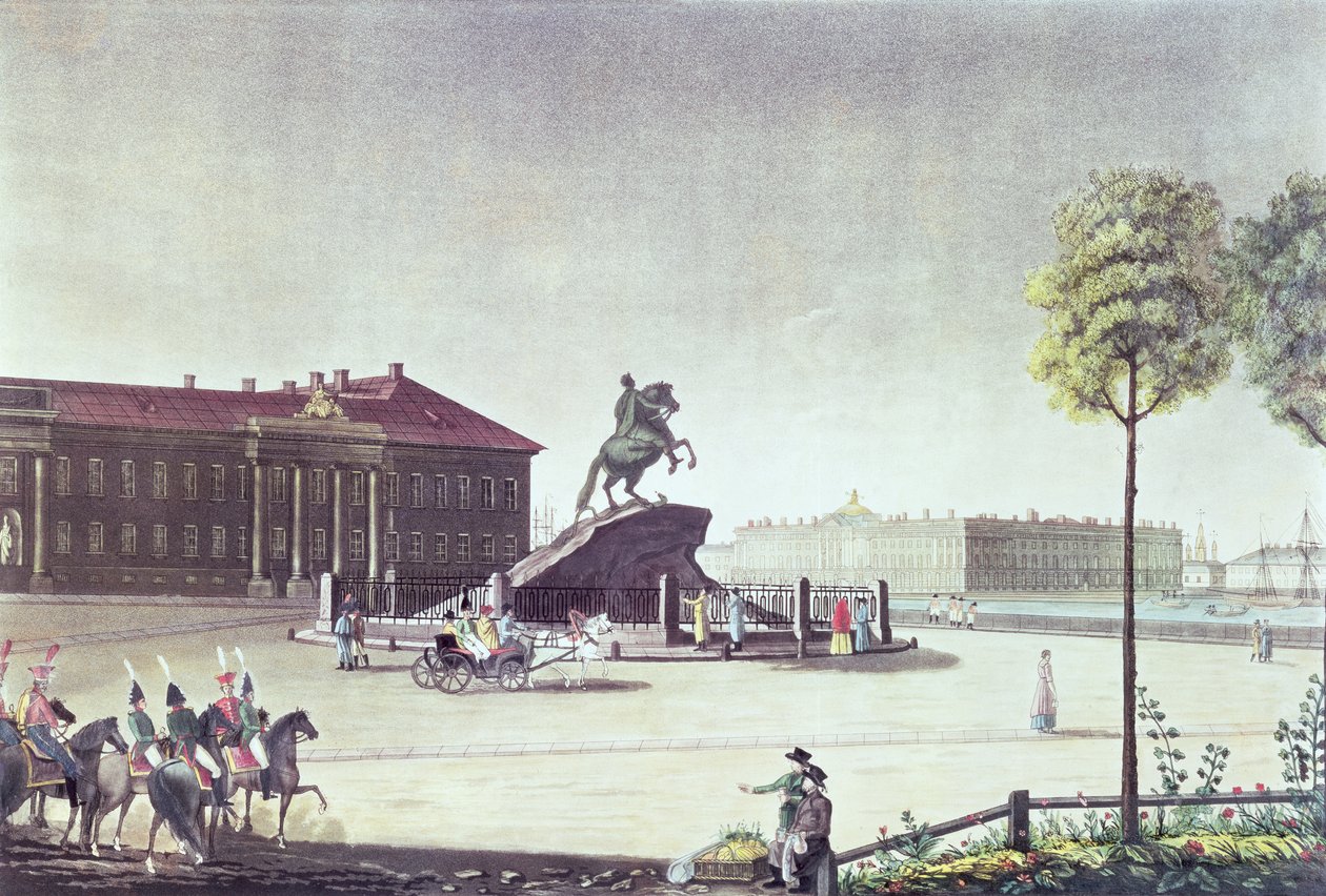 St.Peter the Great Square ve St.Petersburg Senatosu