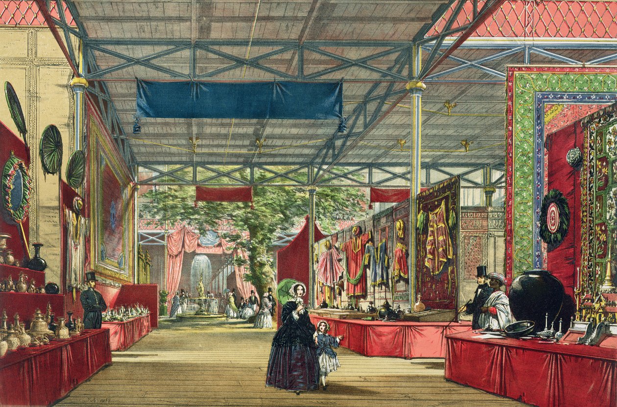 1851 Büyük Sergisinin Hindistan bölümünün Dickinsons Comprehensive Pictures