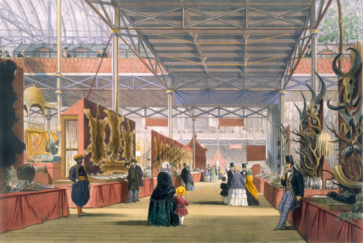 1851 Büyük Sergisinin Hindistan bölümünün Dickinsons Comprehensive Pictures