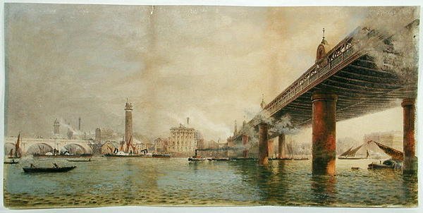 Waterloo ve Hungerford Bridges arasındaki Thames Nehri