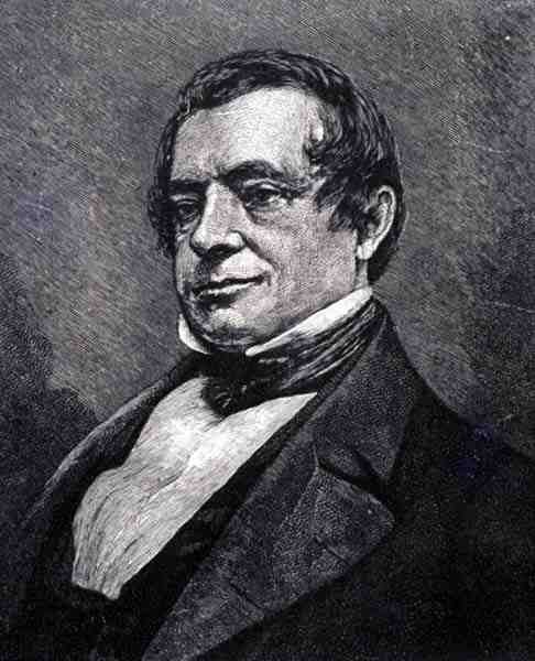 Washington Irving (1783-1859) (gravür) by English School