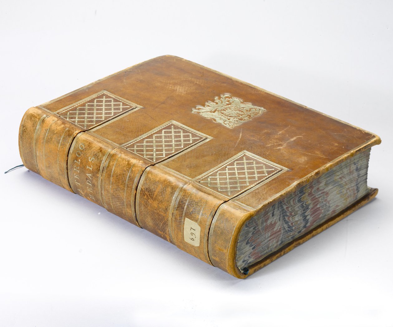 Waterloo Madalya Rulosu, c.1815 (deri ciltli bir ciltte kağıt üzerine kalem ve mürekkep) by English School