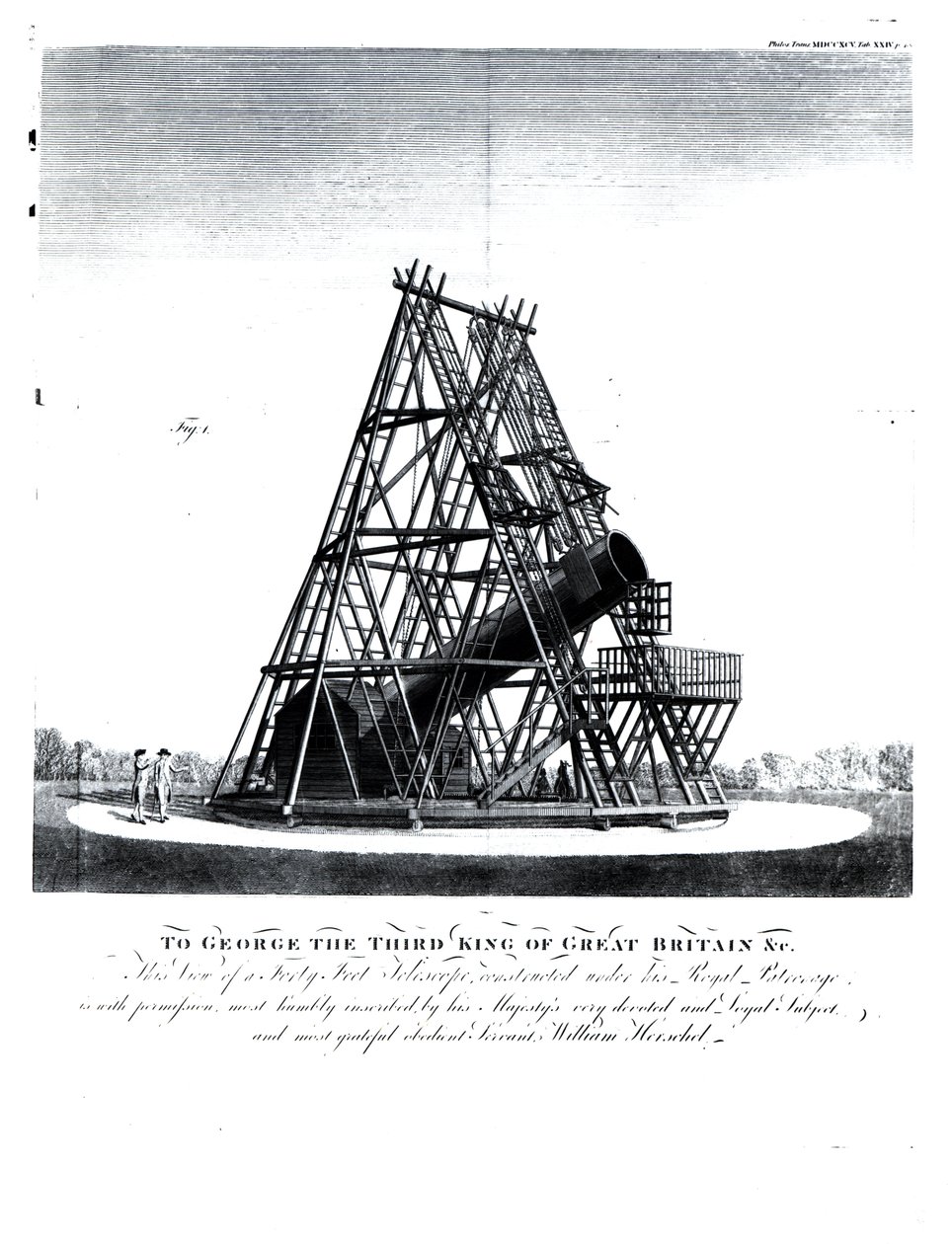 William Herschels Kırk Ayak Teleskobu by English School