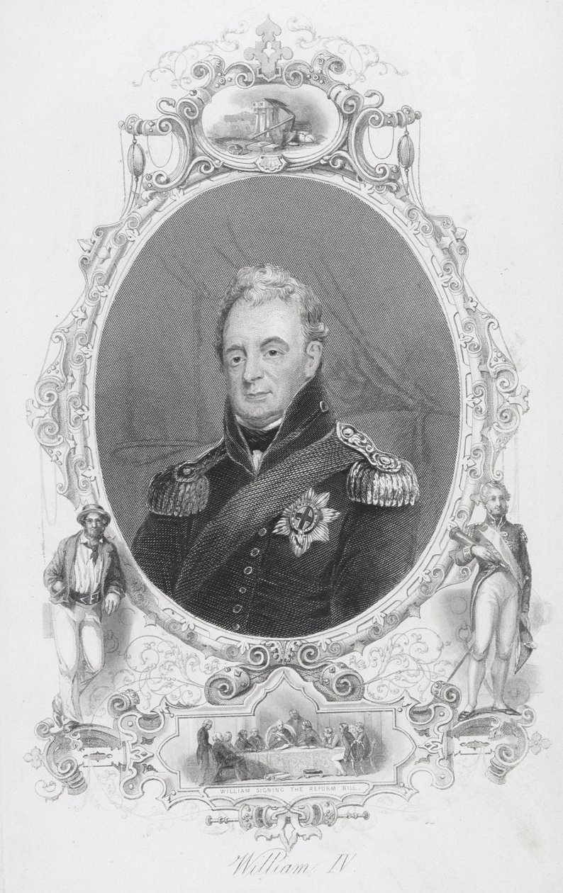 William IV (1765-1837) Büyük Britanya, İrlanda ve Hannover Kralı by English School