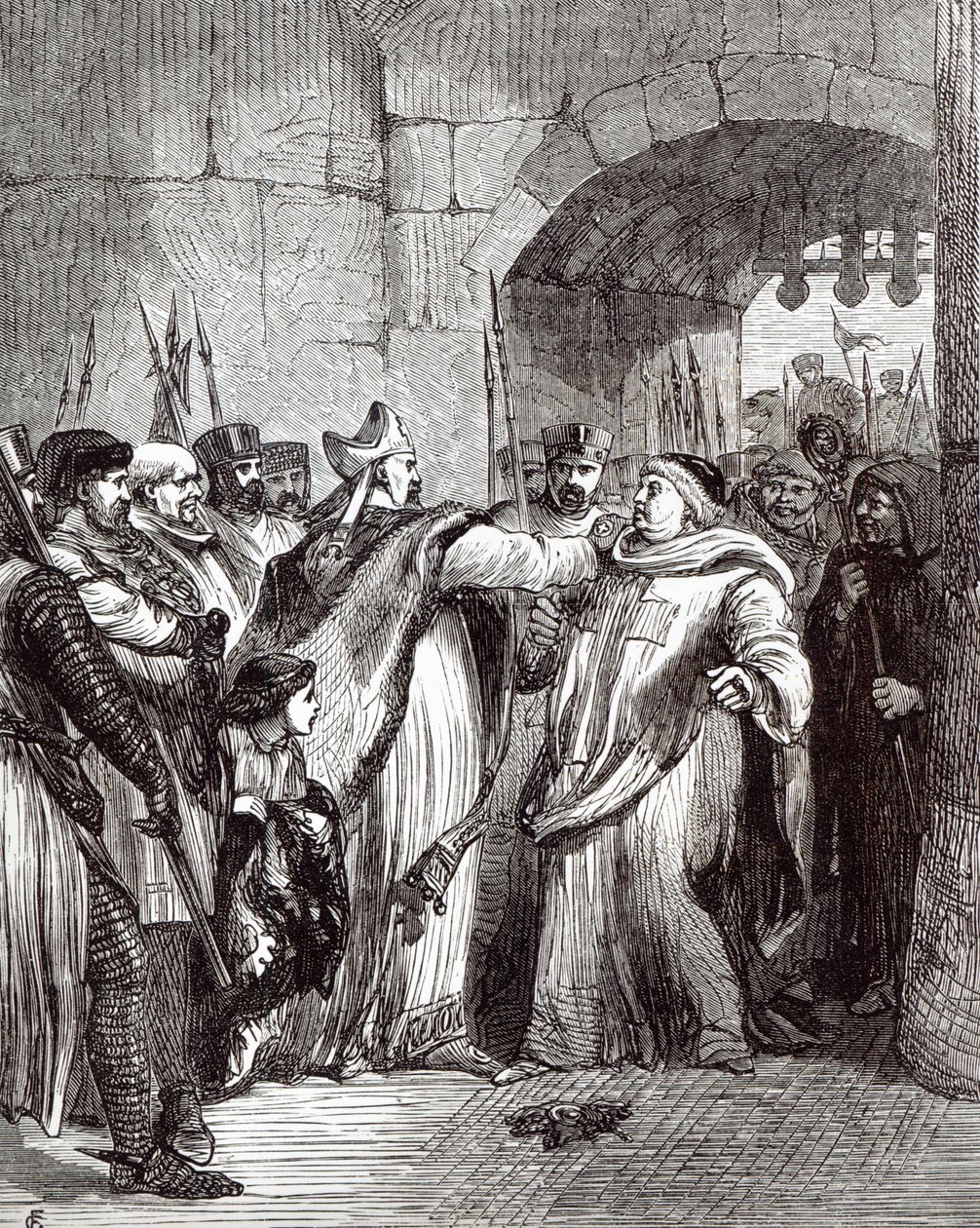 William Longchamp (d.1197) and Hugh de Pudsey (1125-95)   by English School