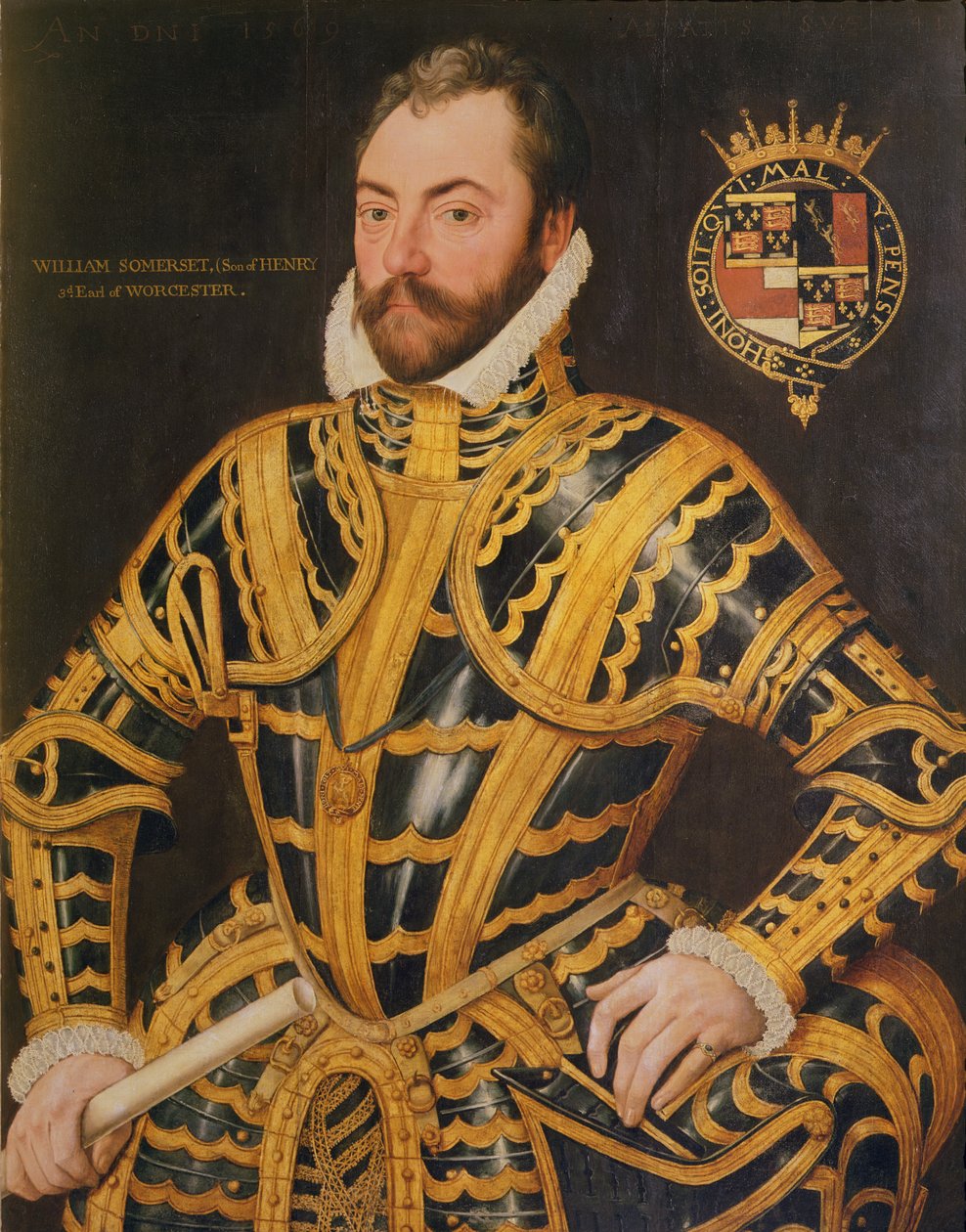 William Somerset (c.1527-89) 3. Worcester Kontu, 1569 by English School