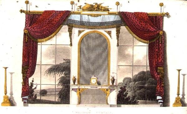 Bir Boudoir için Pencere Perdesi, Ackermann