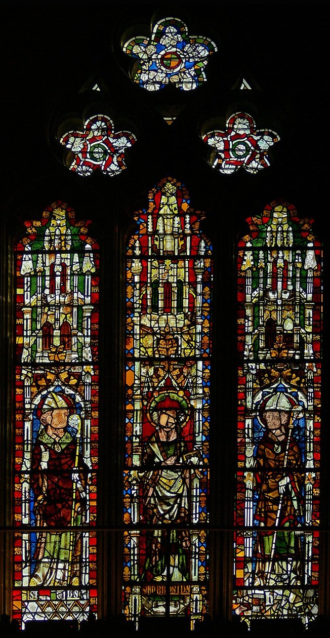 St Brice, St Ambrose ve St Wulstan(?) by English School