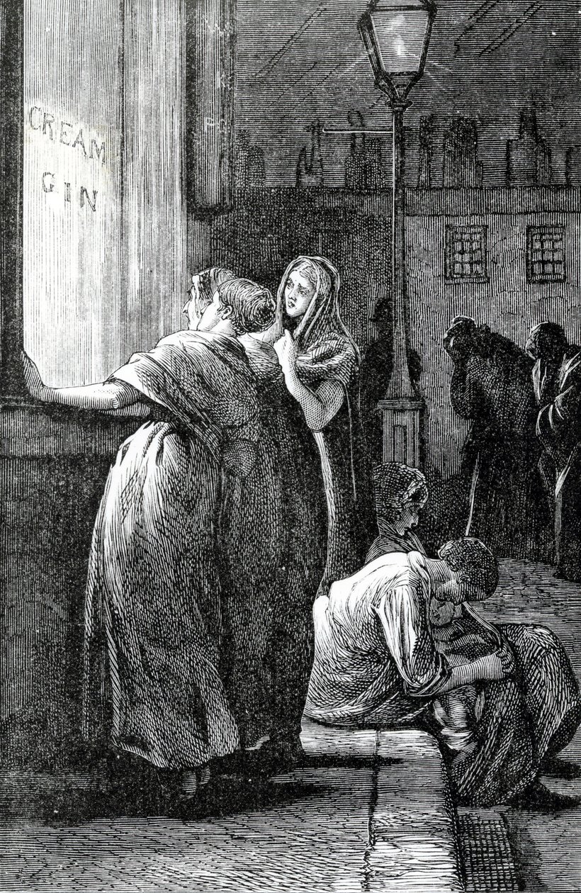 Kadın ve Cin İçme, 19. Yüzyıl by English School