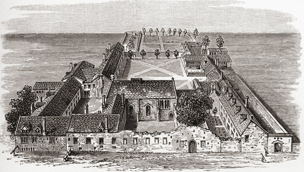 Worcester College, eski adı Gloucester Hall, Oxford c.1673, J. R. Green