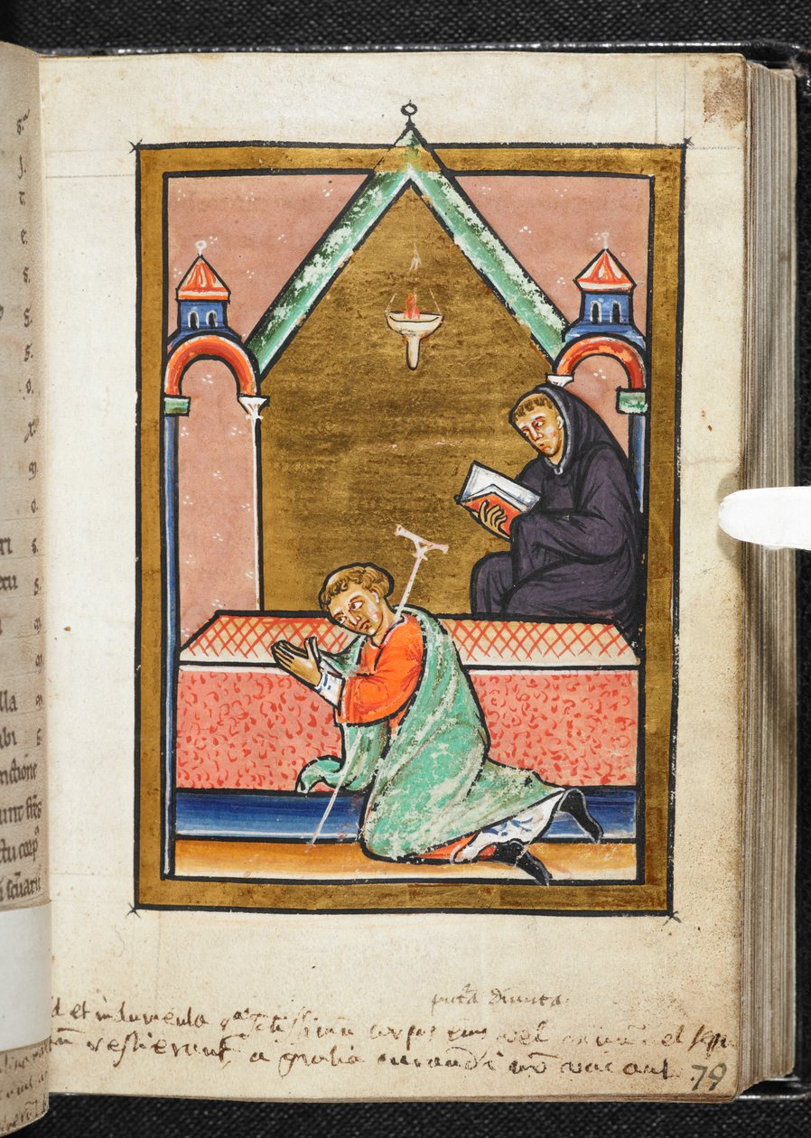 Yates Thompson Bayan 26, f.79 r St Cuthbert