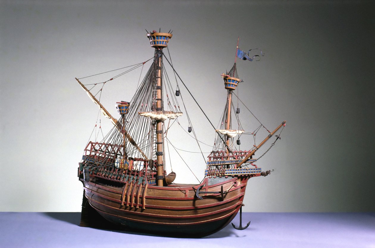 1:60 ölçekli bir Flaman carrack