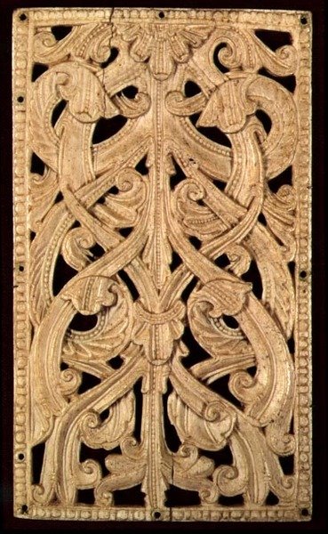 İngiliz Kemik Delikli Rölyef, c.1125-50: Basılı İncil