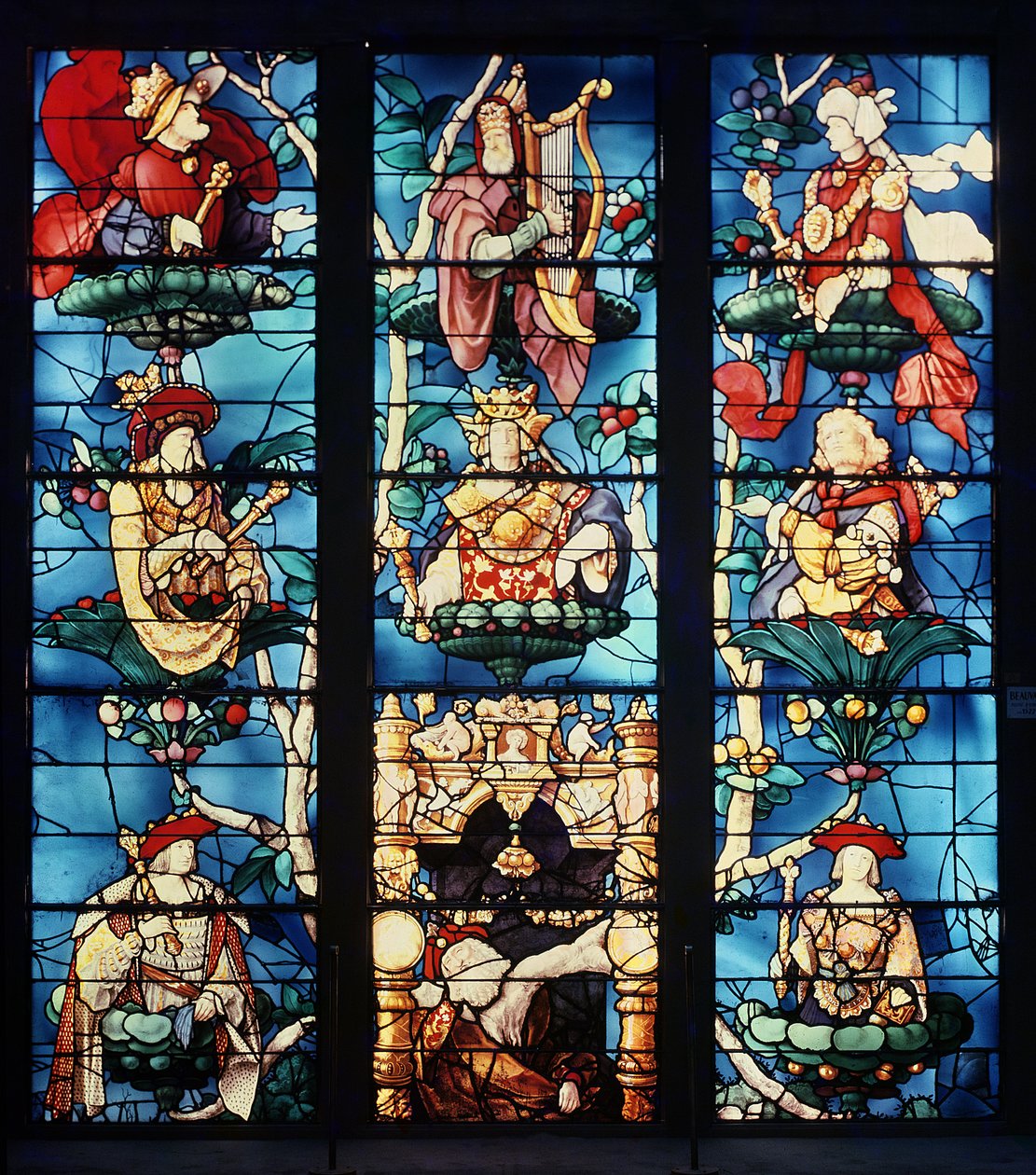Jesse Ağacı, 1522-24 (vitray) by Engrand Leprince