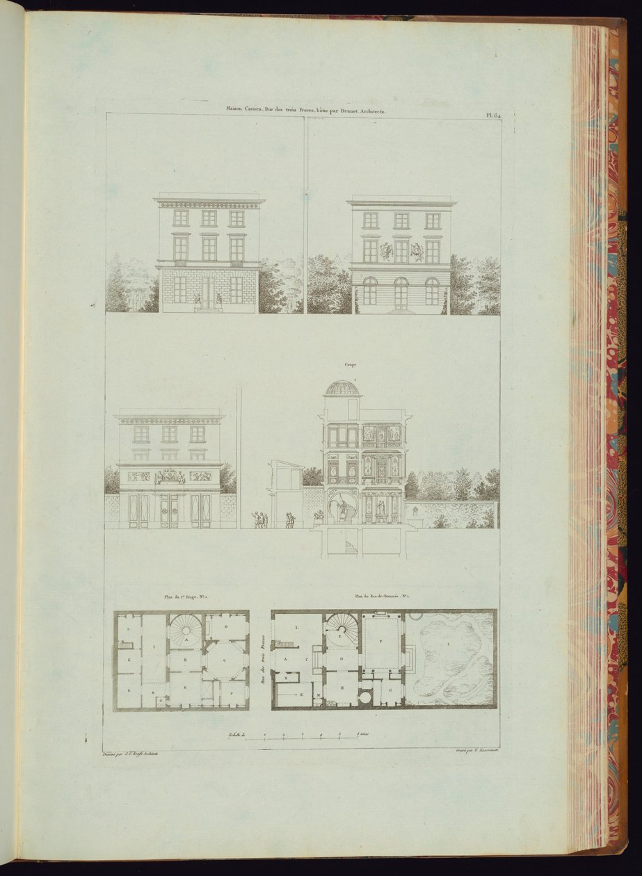 Ciltli Baskı (Fransa) by Engraved by Charles Nicolas Ransonnette
