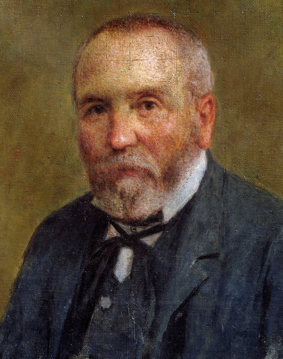 Babamın portresi (Giuseppe Cavalli) (tuval üzerine yağlı boya) by Enrico Cavalli