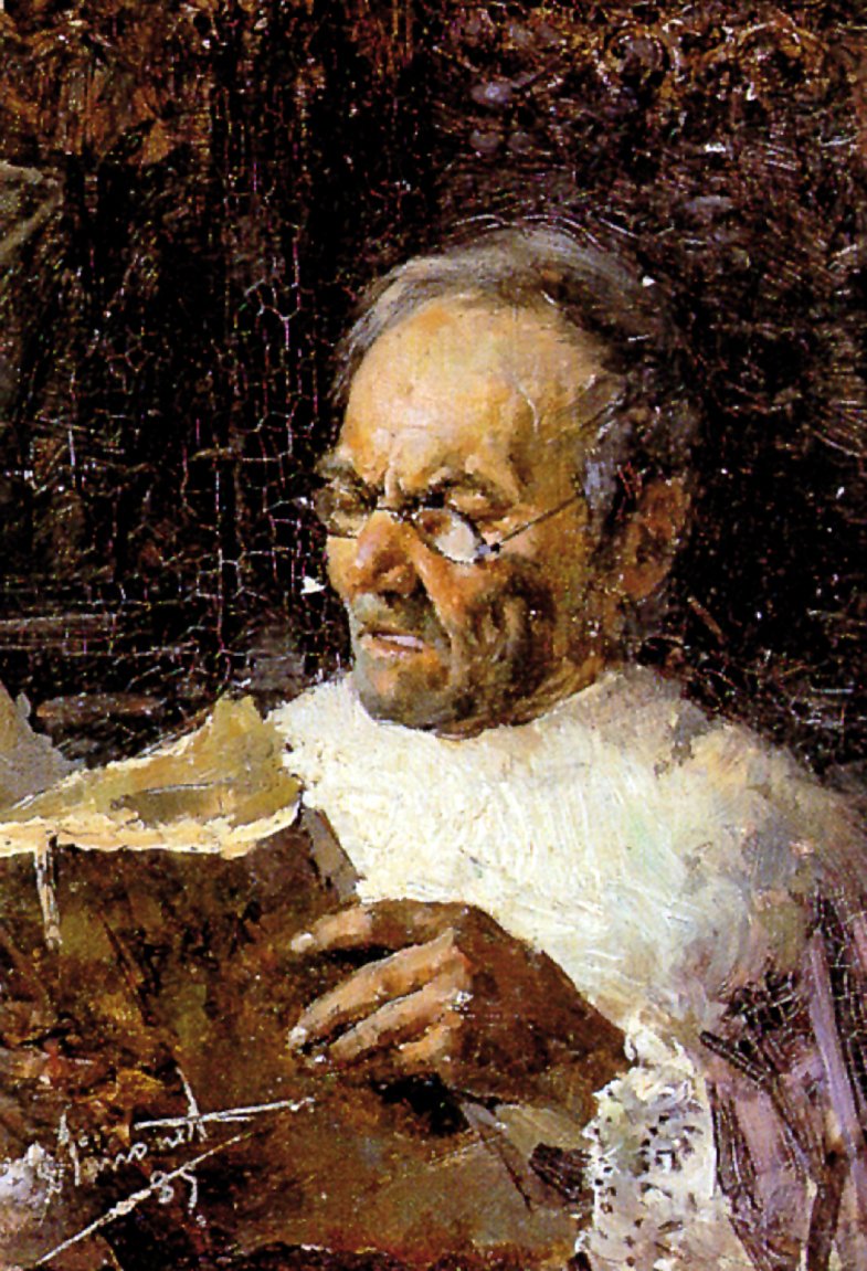 Canonigo leyendoCanon okuma by Enrique Simonet