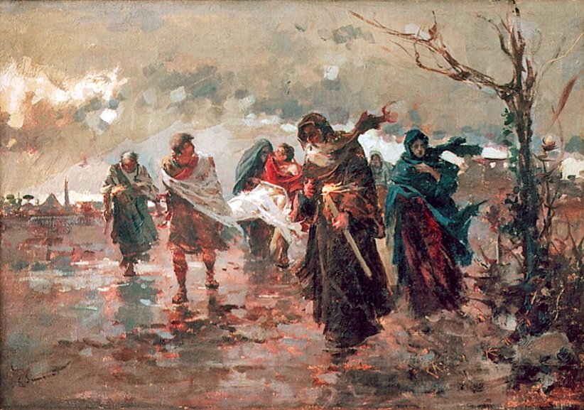 Saint Lawrence Saint Lawrence cenaze töreni by Enrique Simonet