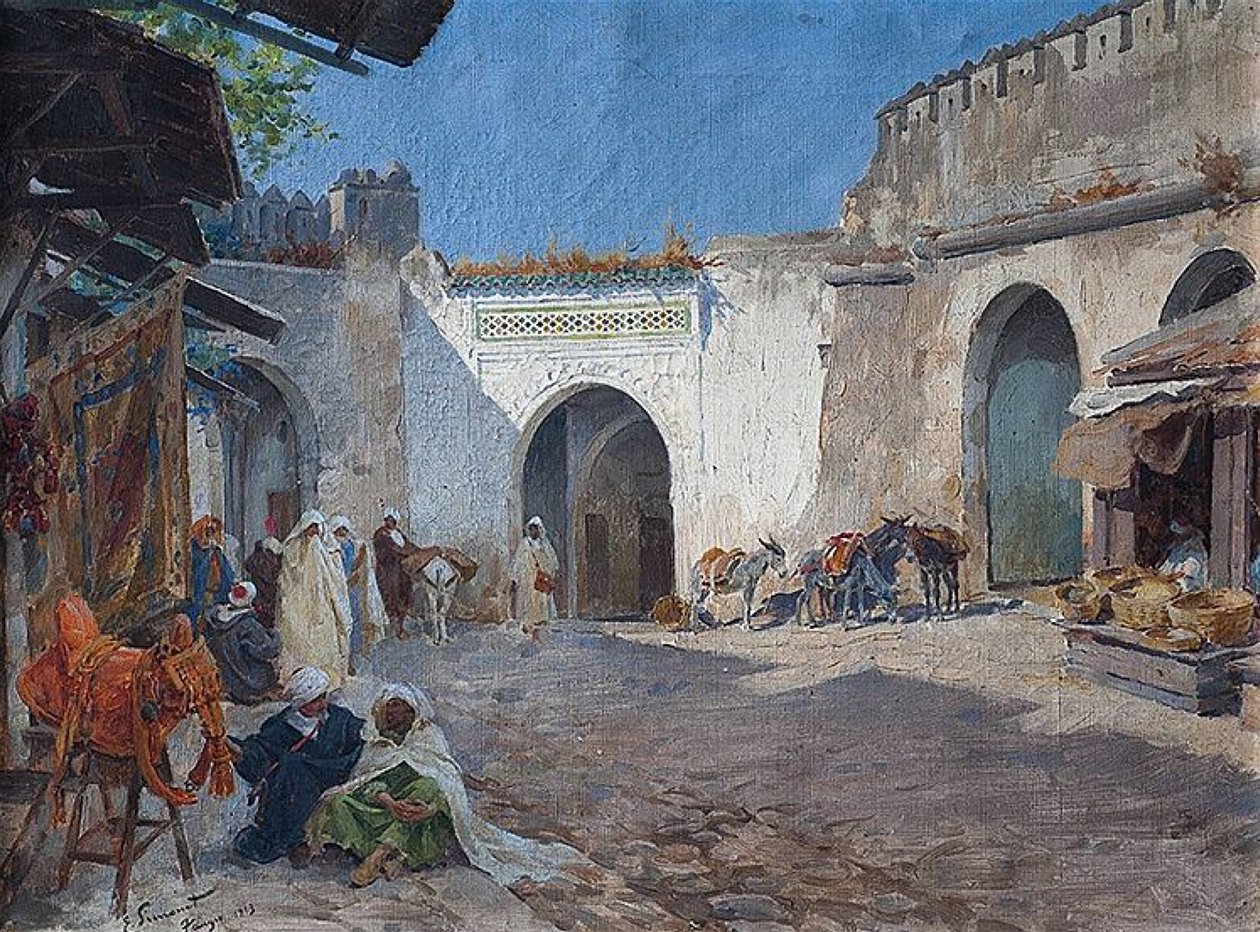 Mercado de TangerTangier Pazarı by Enrique Simonet
