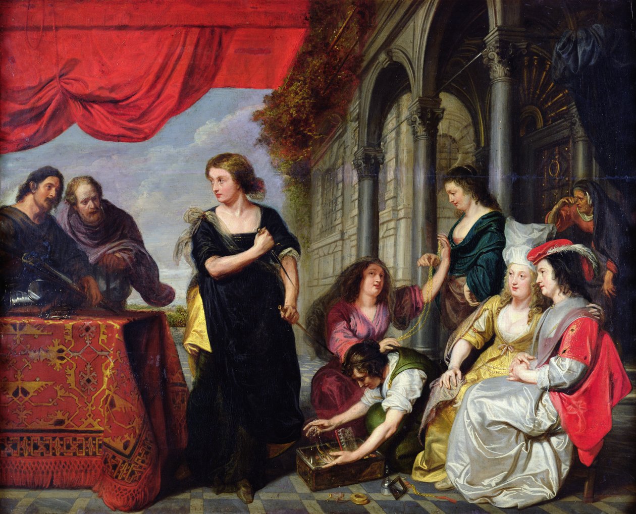 Lycomedes arasında Ulysses by Erasmus Quellinus II