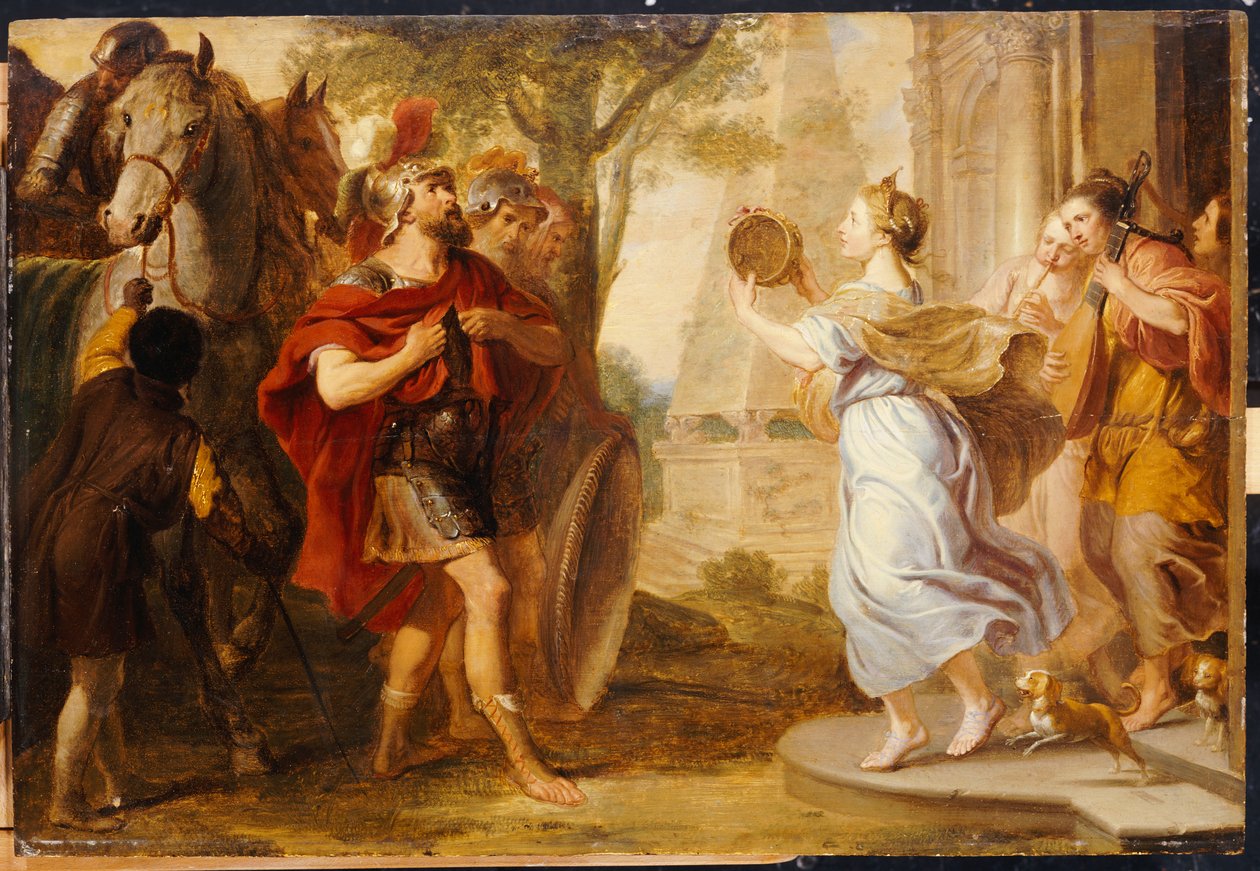 Jeptah kızı tarafından karşılandı by Erasmus Quellinus