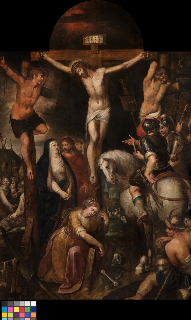 Çarmıha Gerilme (panel üzerine yağ) by Erasmus Quellinus
