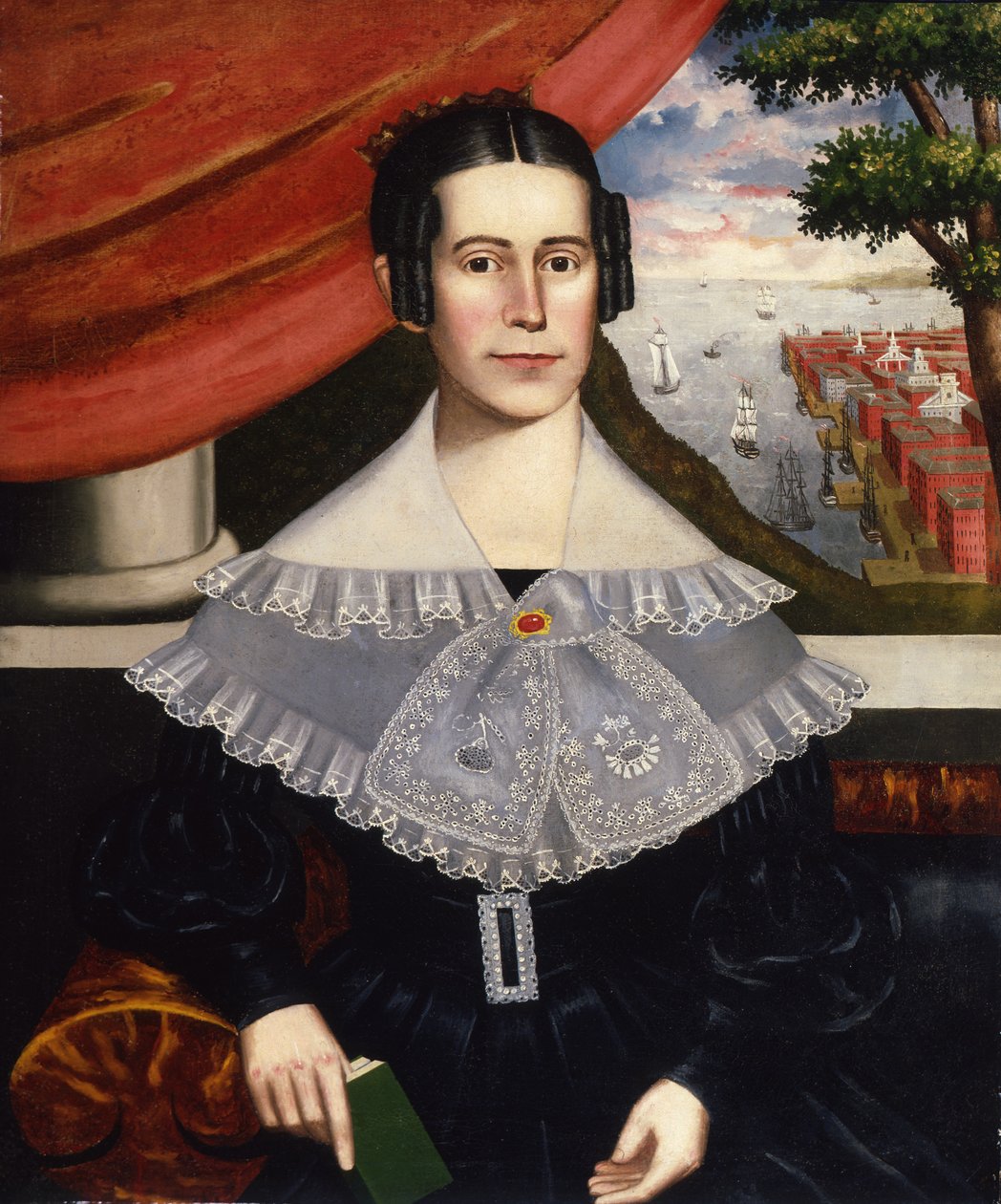Louisa Galland Aşçı Moore, 1838 by Erastus Salisbury Field