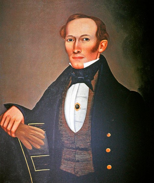 Bay Pearce, c.1835 (gemideki petrol) by Erastus Salisbury Field
