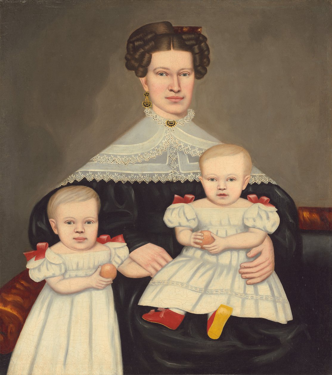 Bayan Paul Smith Palmer ve İkizleri, 18351838. by Erastus Salisbury Field