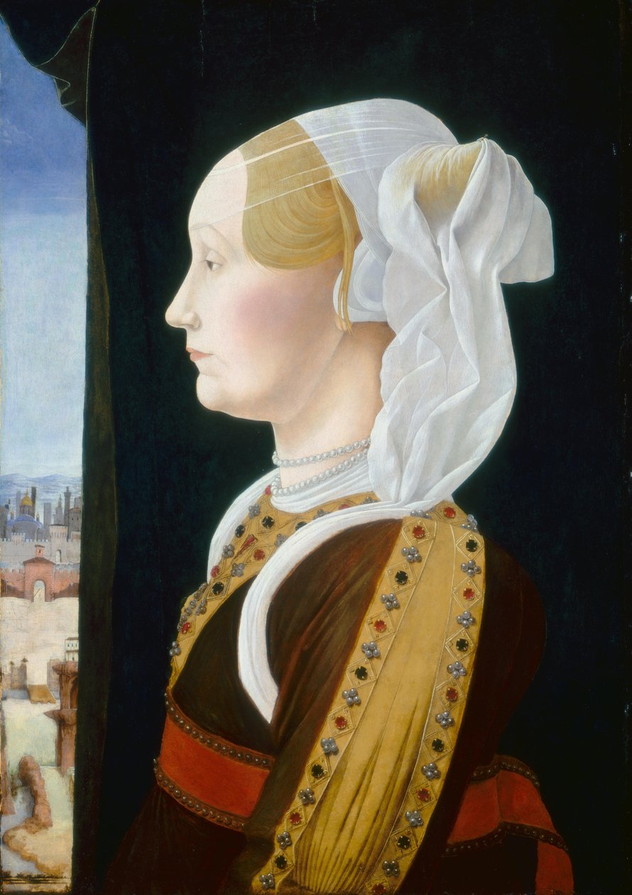 Bentivoglio diptych, sağ kanat, sahne by Ercole de Roberti