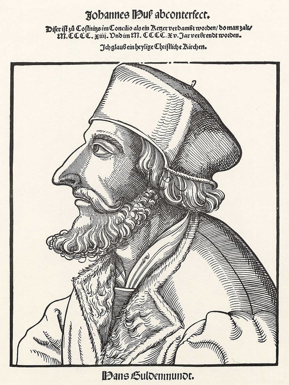 John Hus by Erhard Schon