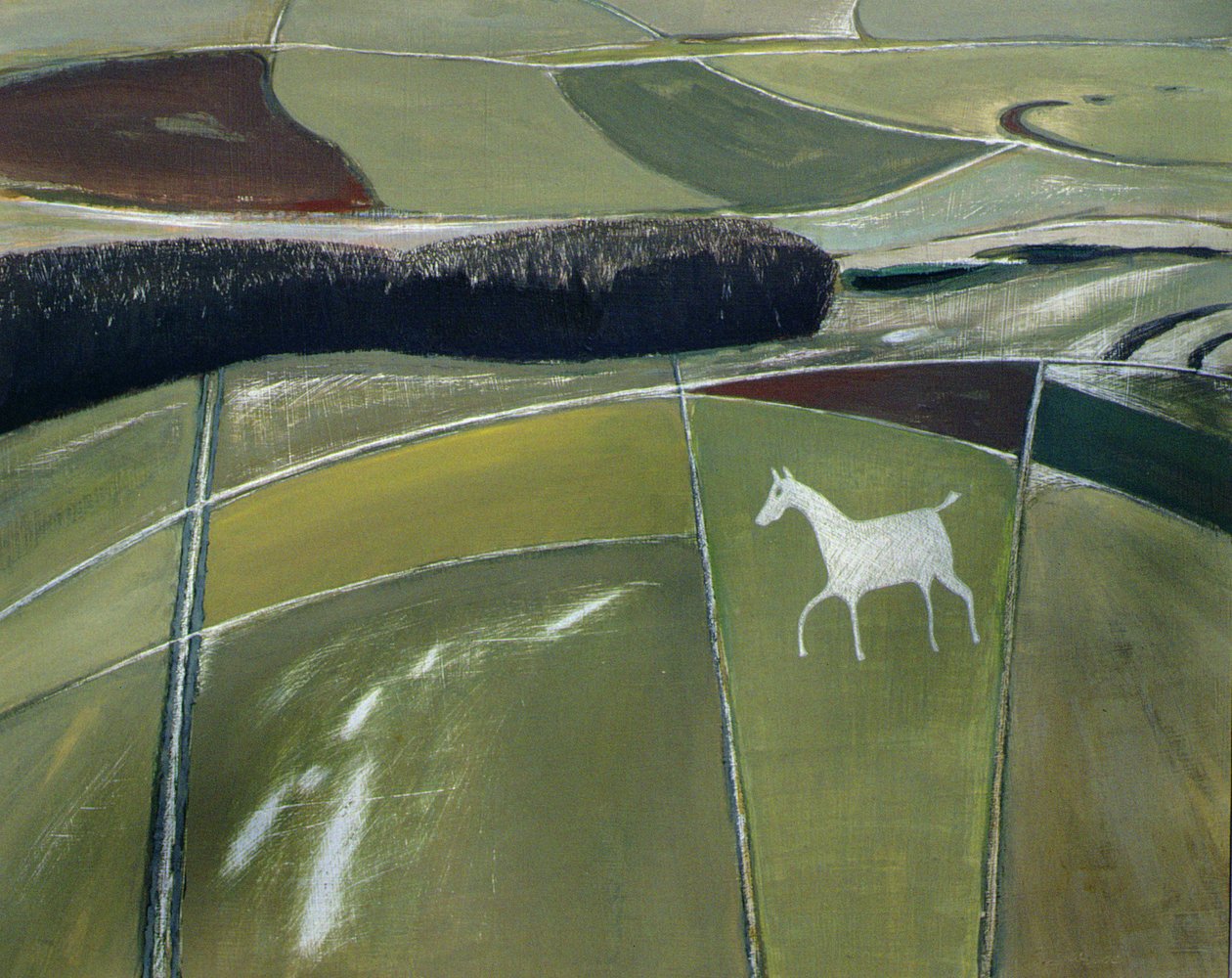 Beyaz At, Cherhill by Eric Contemporary Artist Hains