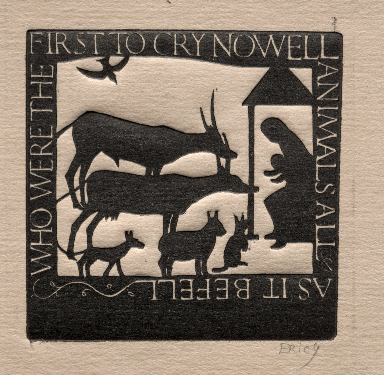 Tüm Hayvanlar: Nowell İlk Ağlayan Kimdi? by Eric Gill