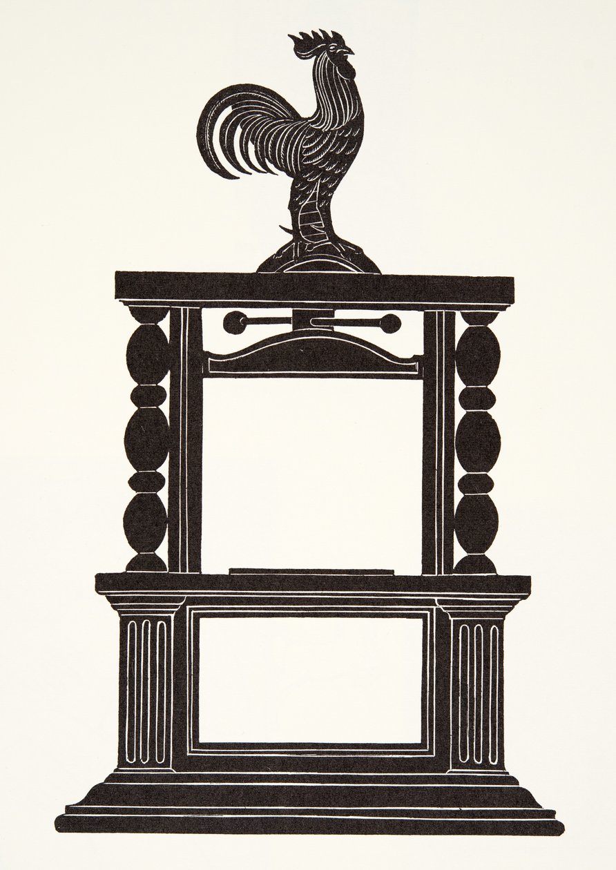 Horoz ve Matbaa by Eric Gill