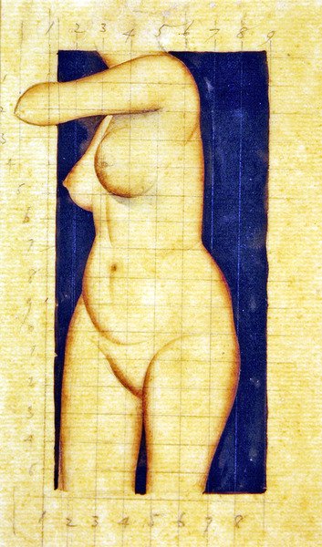 Başsız Kadın Gövde Çalışması by Eric Gill