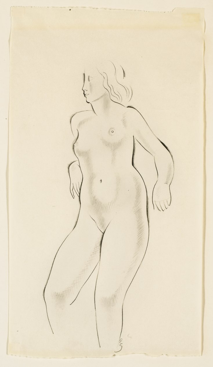 Çıplak Kadın Çalışması by Eric Gill