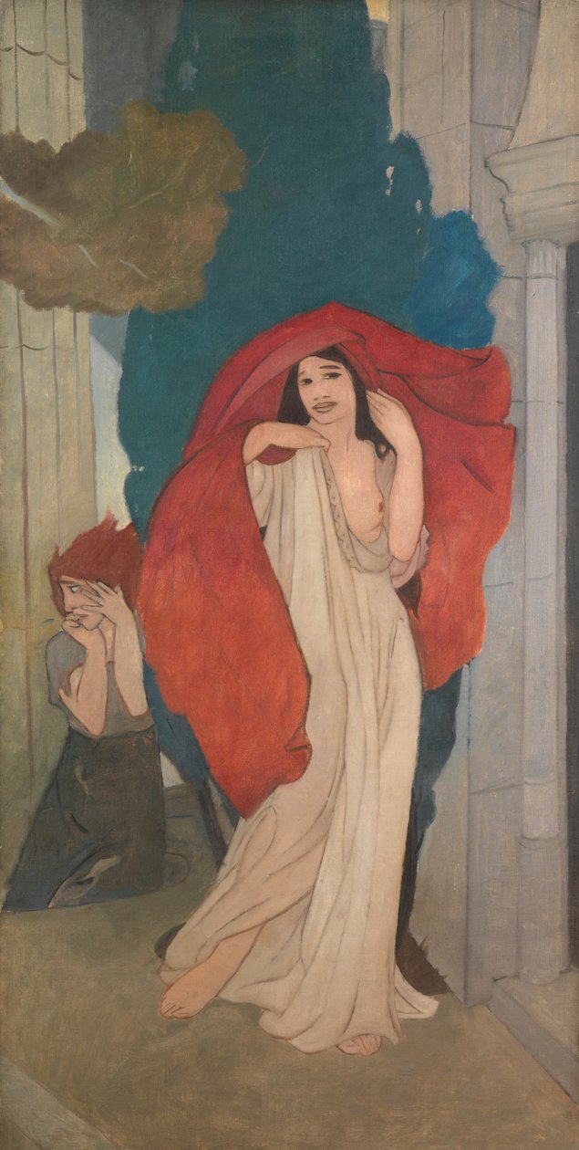 Güzelliğin Kızları (Üç tuval üzerine yağlı boya) by Eric Harald Macbeth Robertson