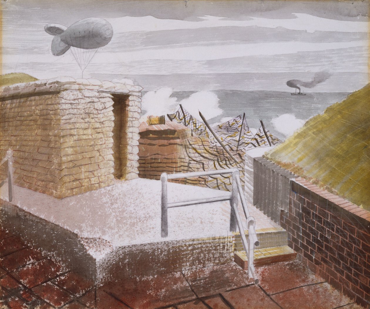 Kıyı Savunması, Ekim 1941 by Eric Ravilious