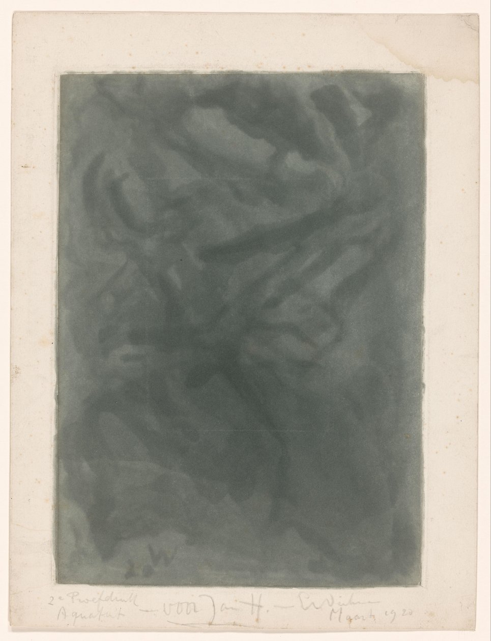 soyutlama kompozisyon by Erich Wichmann (signed by artist)