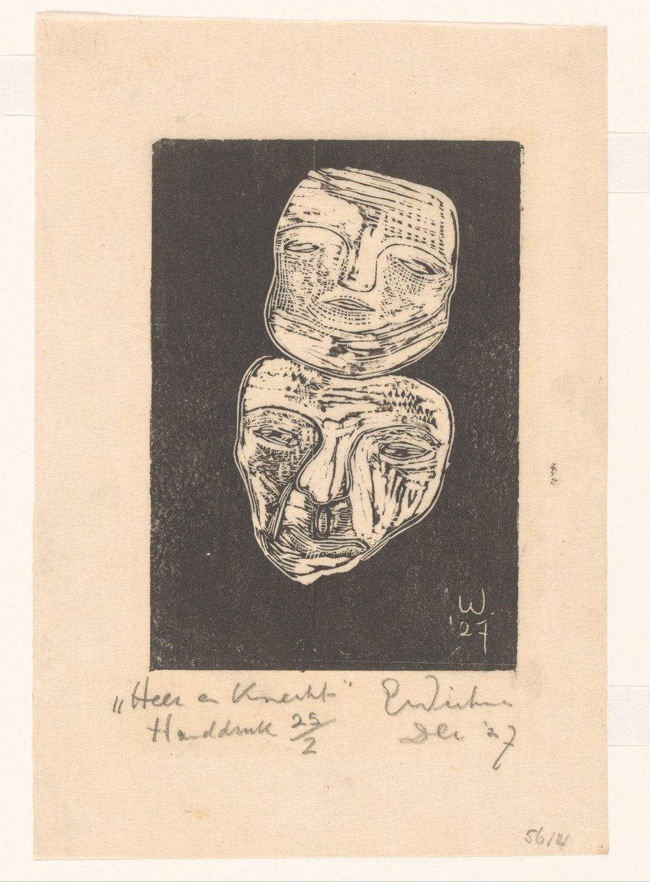 Lord ve Hizmetkar (nesne üzerindeki orijinal başlık) by Erich Wichmann (signed by artist)