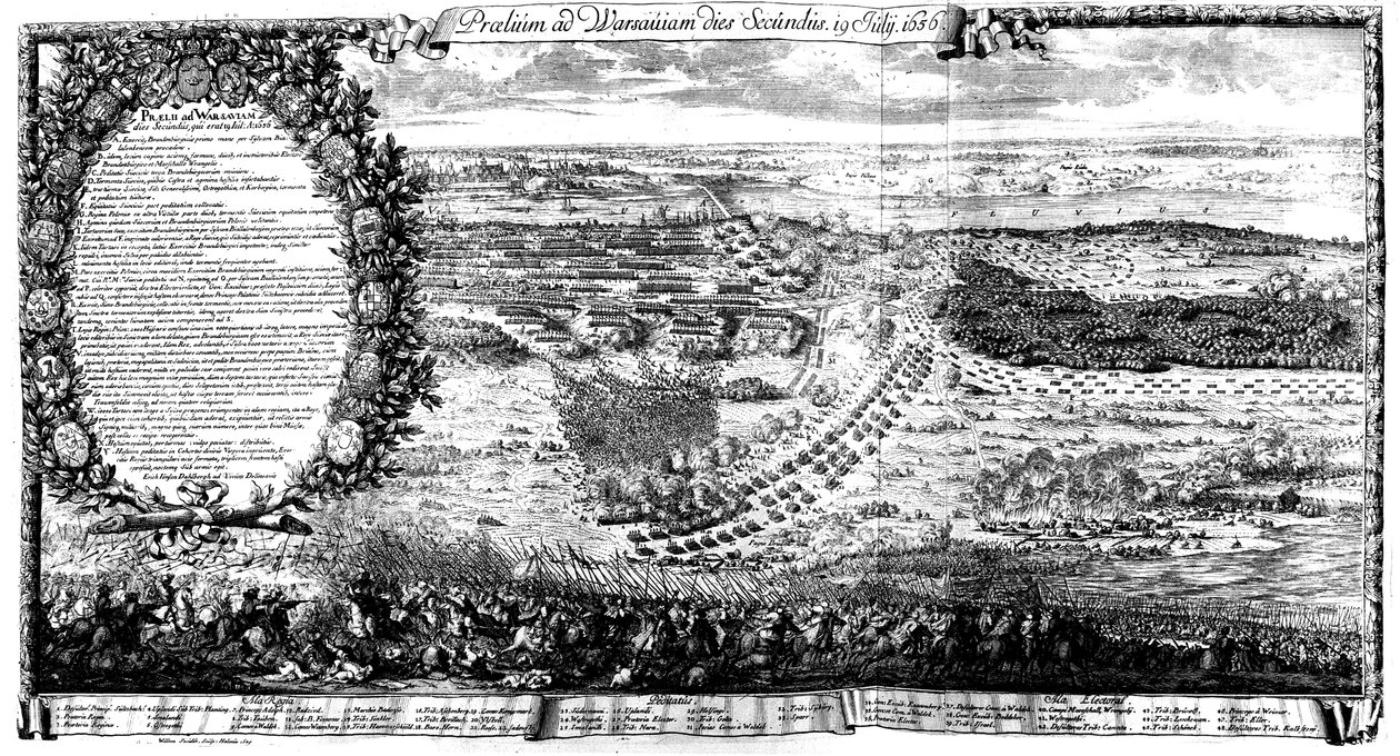 Varşova Savaşı 1656 ikinci gün by Erik Dahlbergh
