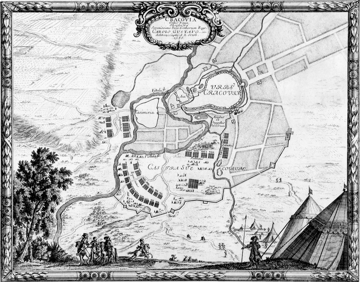Krakow Kuşatması (1655) by Erik Dahlbergh