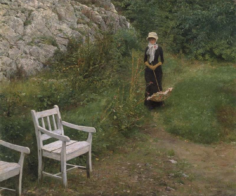 aile ortamında by Erik Theodor Werenskiold
