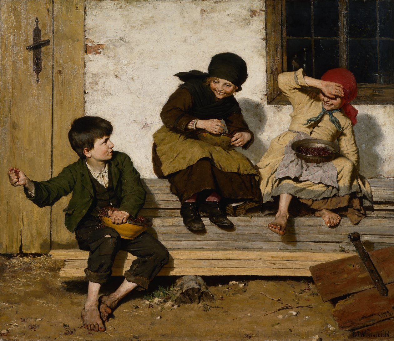 oynayan çocuklar by Erik Theodor Werenskiold