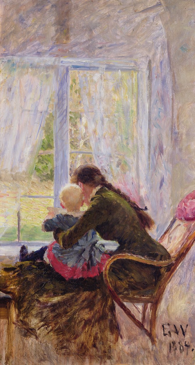 sen ve Bebe by Erik Theodor Werenskiold