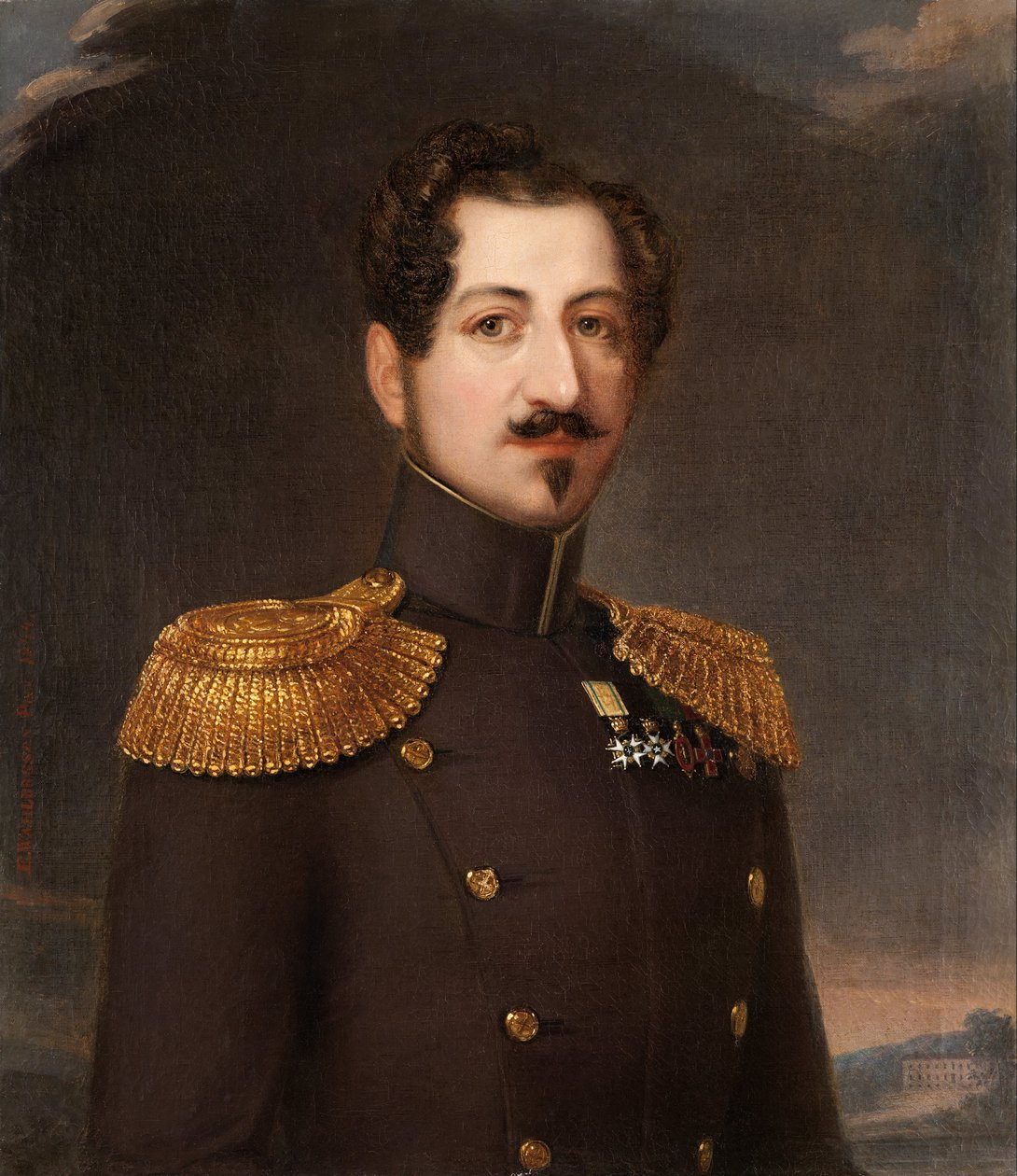 Oscar I, İsveç ve Norveç Kralı, 1844 by Erik Wahlberg