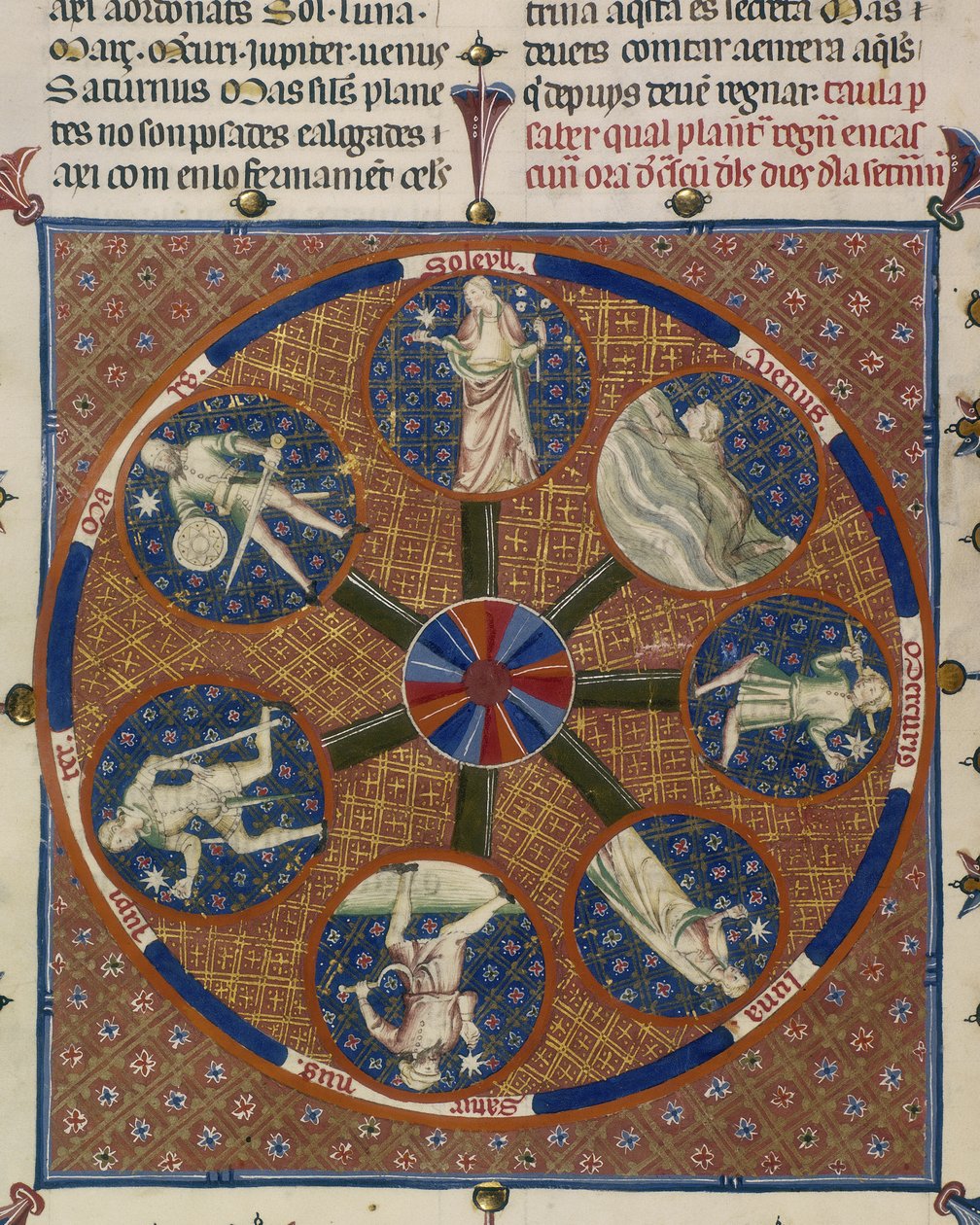 Yates Thompson 31 fol.70v Yedi Gezegenin Madalyonları, 