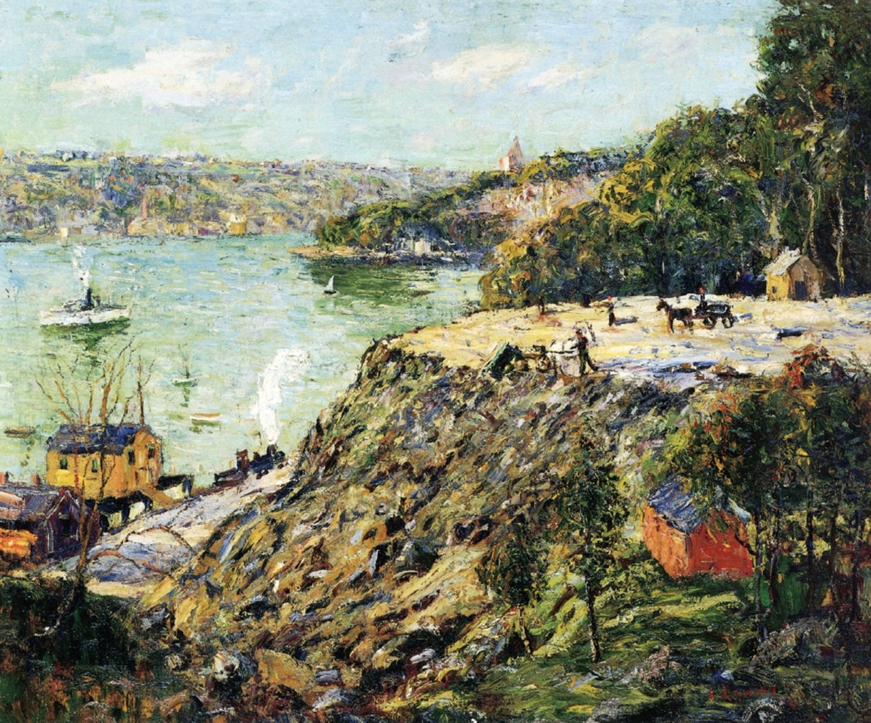 Nehrin Karşısı, New York, 1910 dolayları by Ernest Lawson